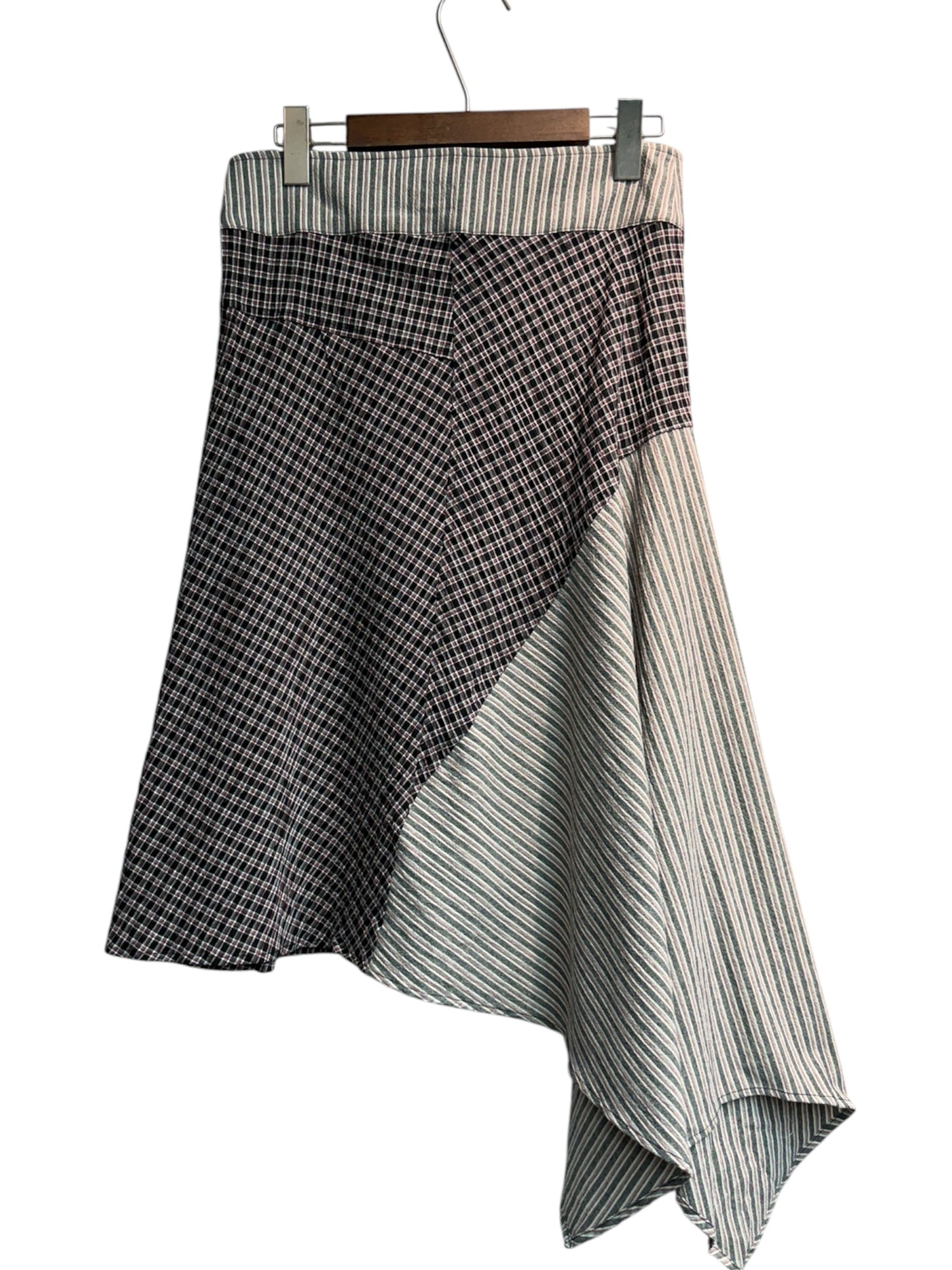 Checked tank x skirt set #00591