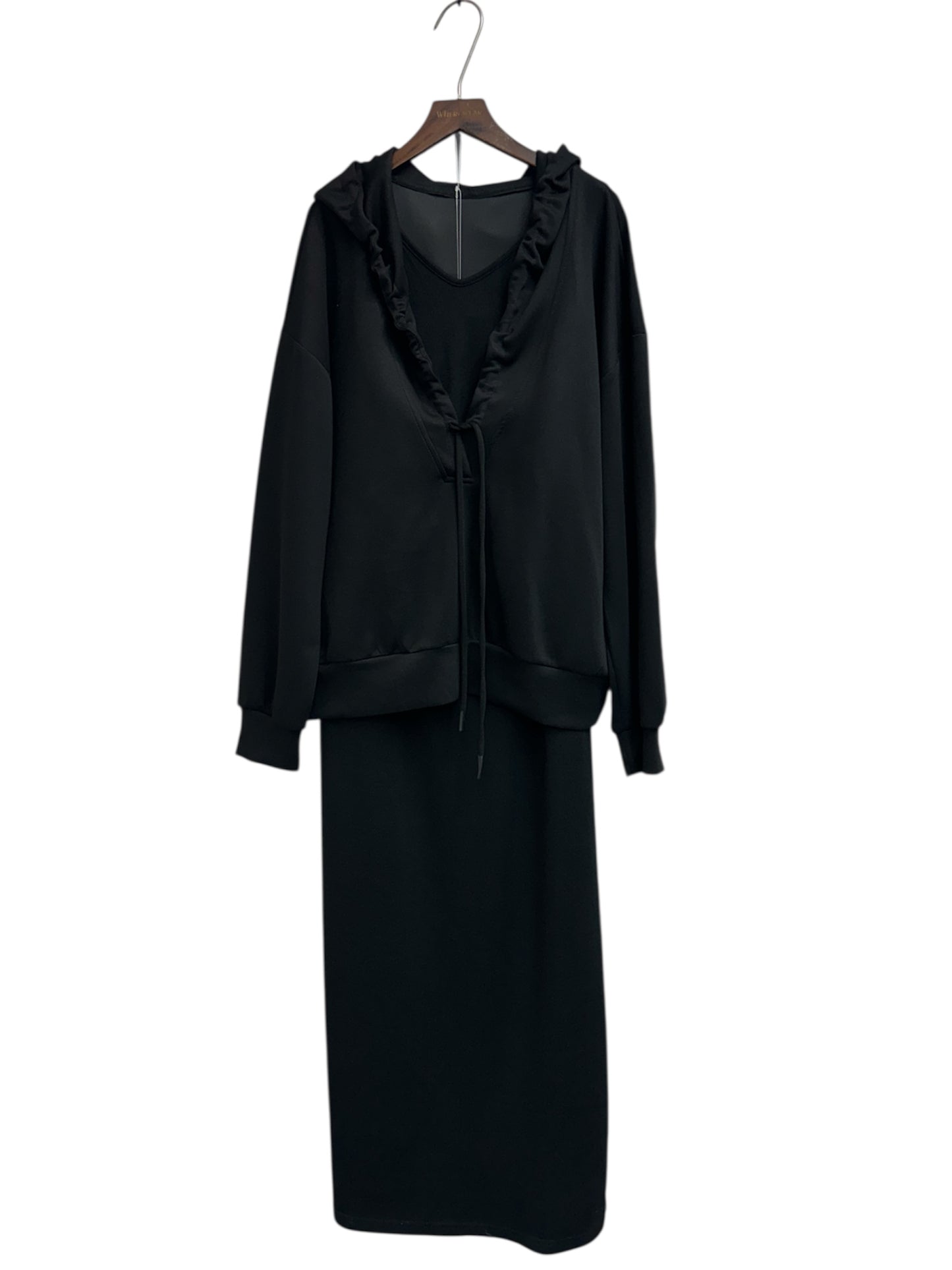 Big collar space cotton  two piece set