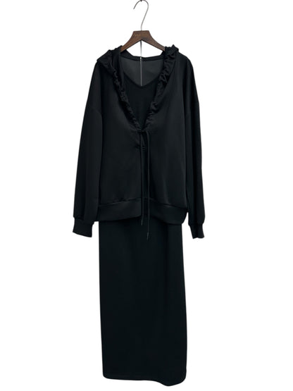 Big collar space cotton  two piece set