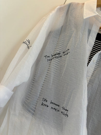 See though words shirt #00804