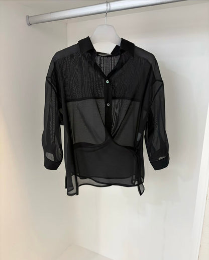 (-30%)See though blouse #00785