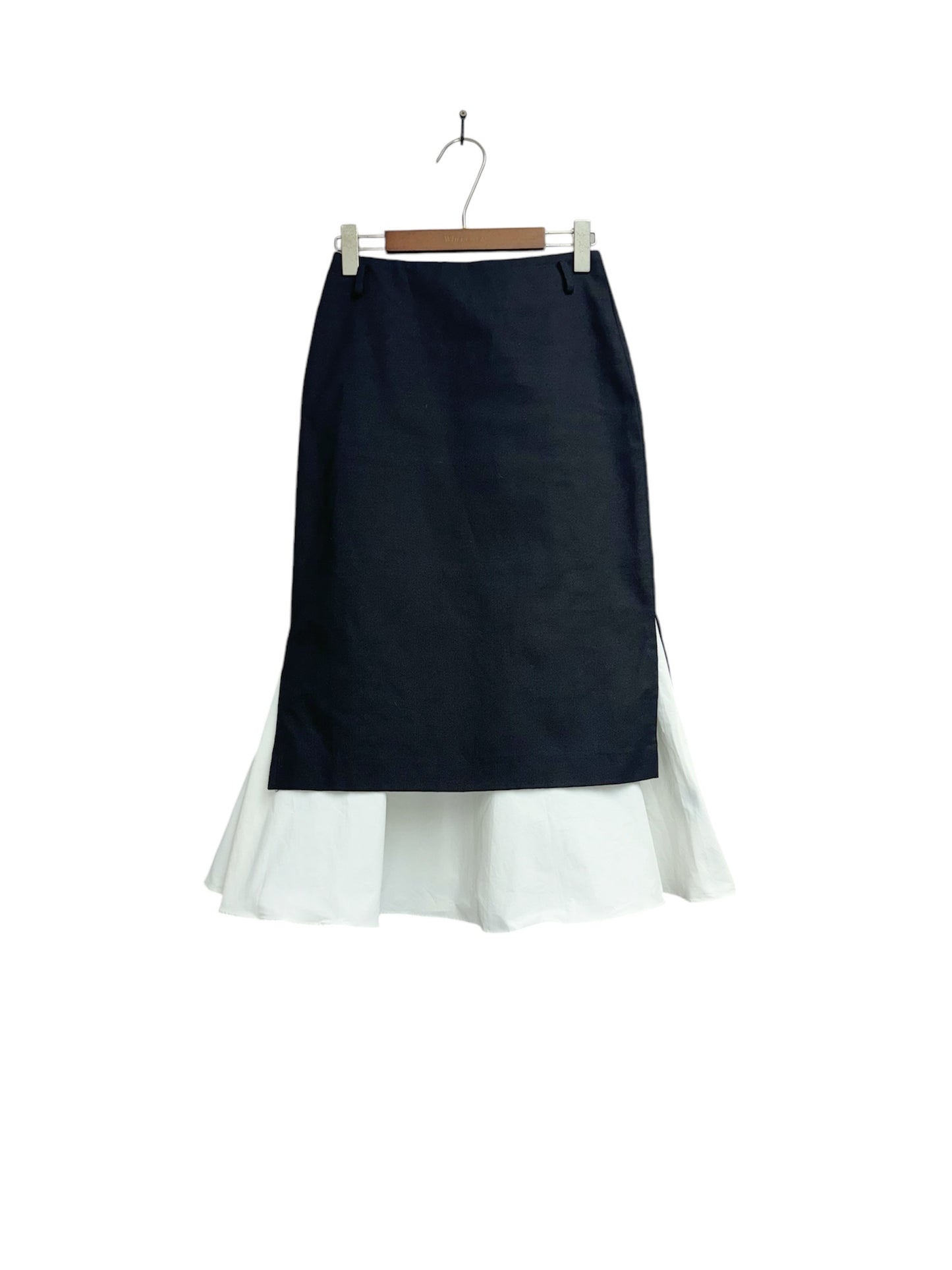 2 material fish tail skirt