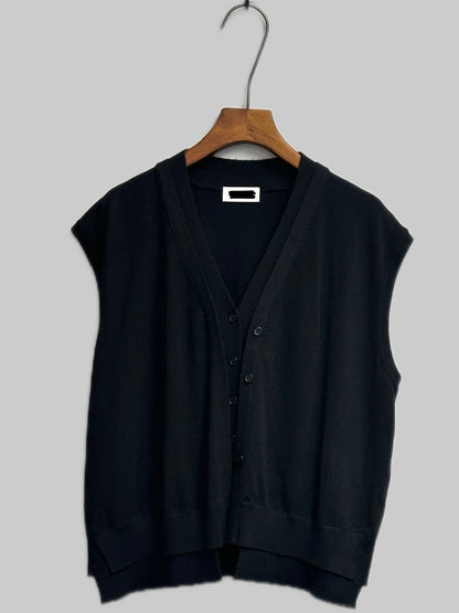 Fake two pieces vest knit