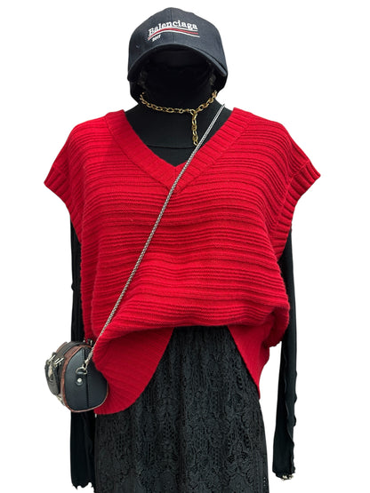 Big v neck vest