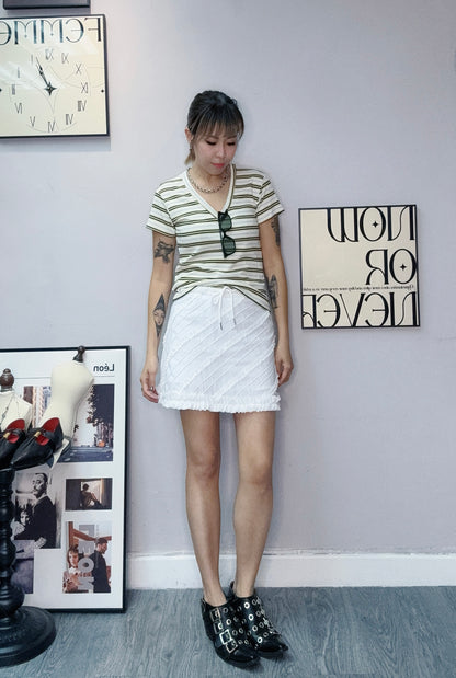 Back zip skirt #00554