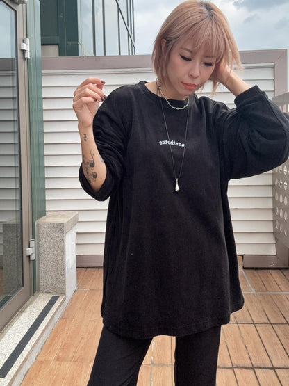Towelling sweater #00983