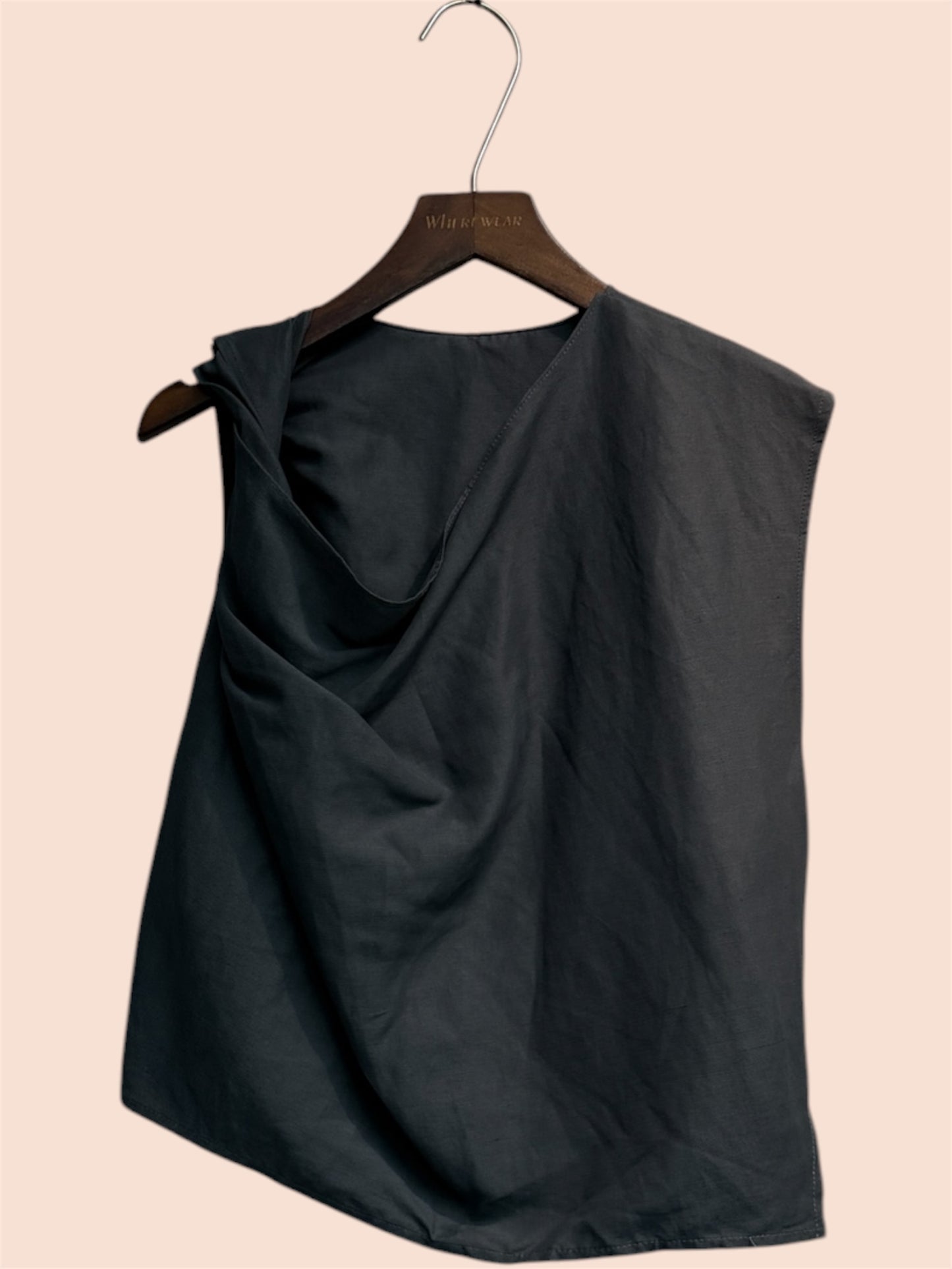 One knot shoulder tank top #00616