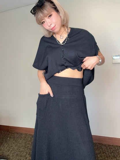 (-30%)Banding knitted skirt #00514