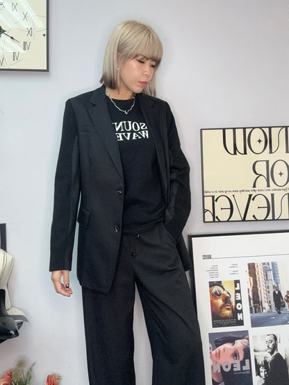 Fine wool fit size blazer