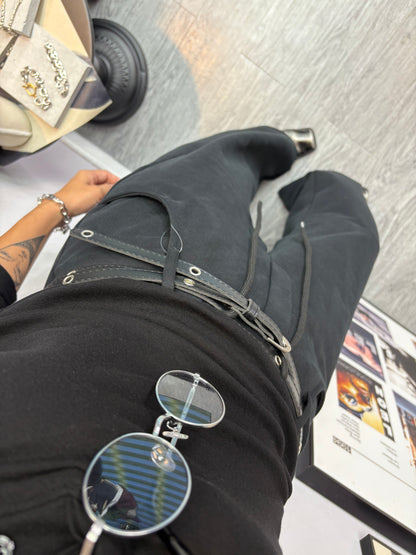 Belt and cotton pants