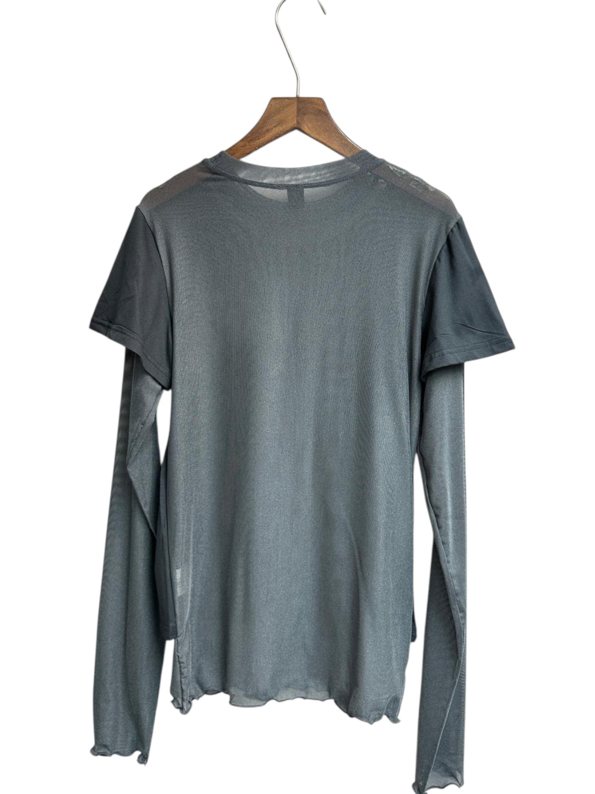 Mesh X  fake two piece  tee