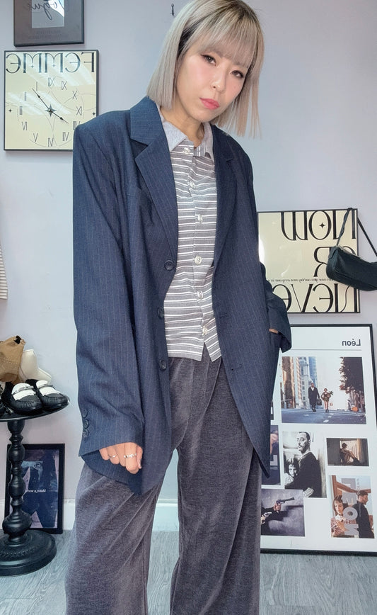 (-30% off)Stripe blazer #00224