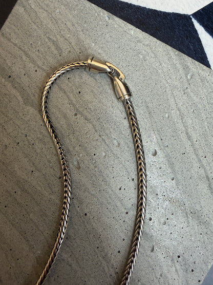 Engraved heart-shaped lariat necklace #ass001