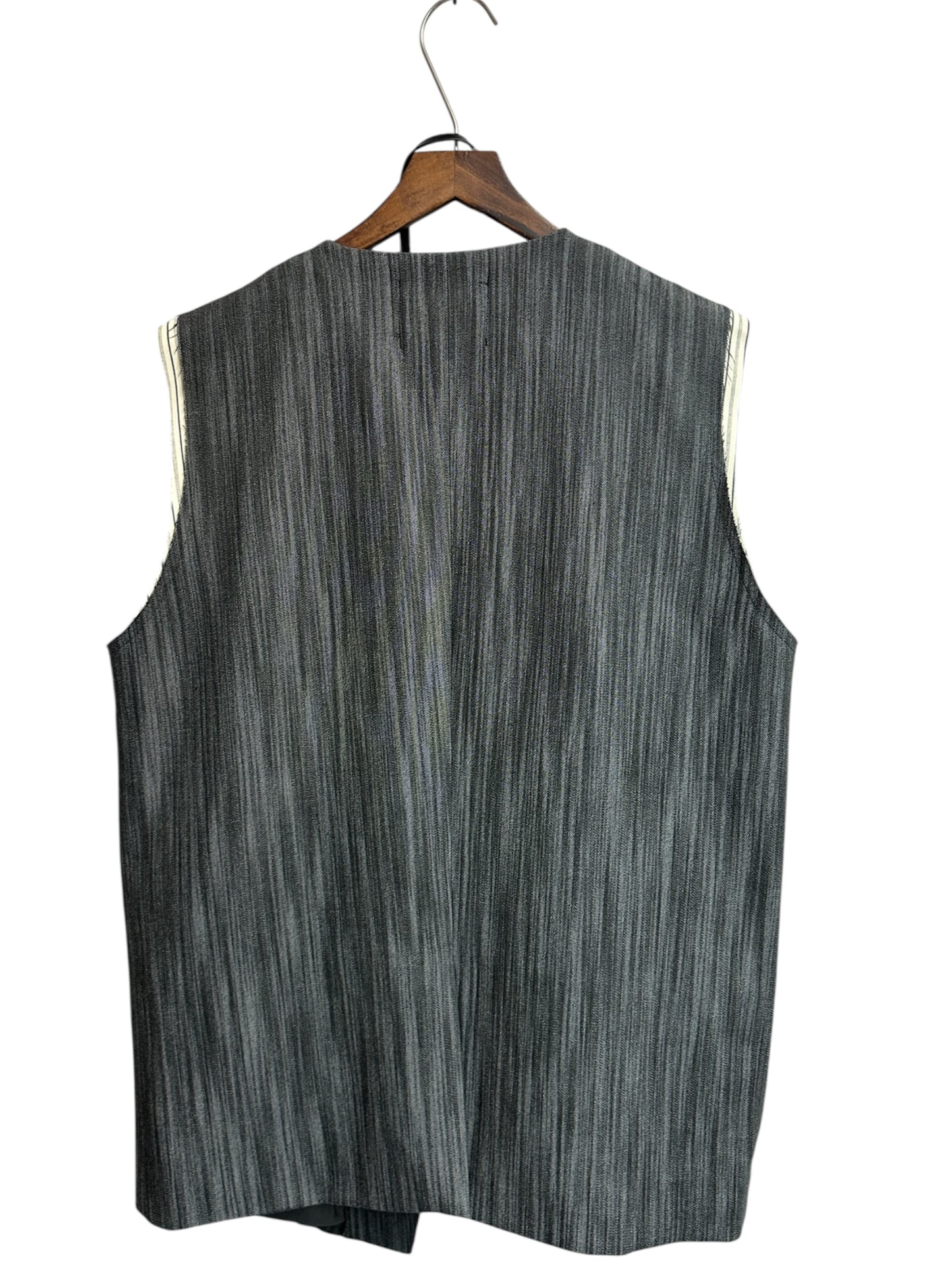 Parallel line vest blazer