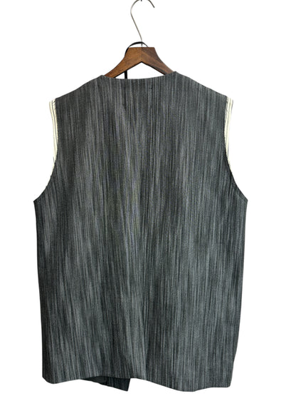 Parallel line vest blazer