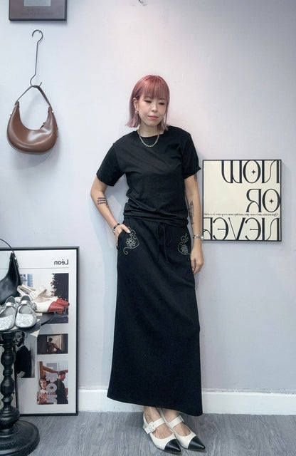 Backless tee #00787