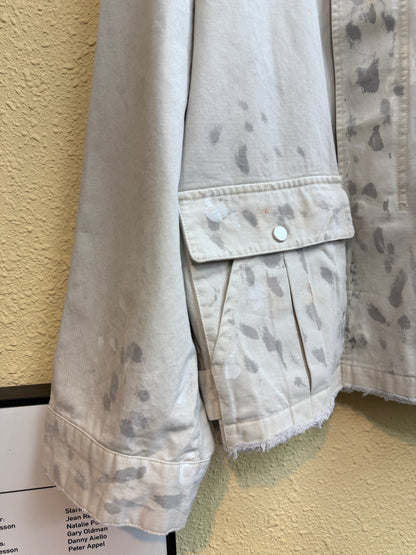 Ink printed loose jacket #01007