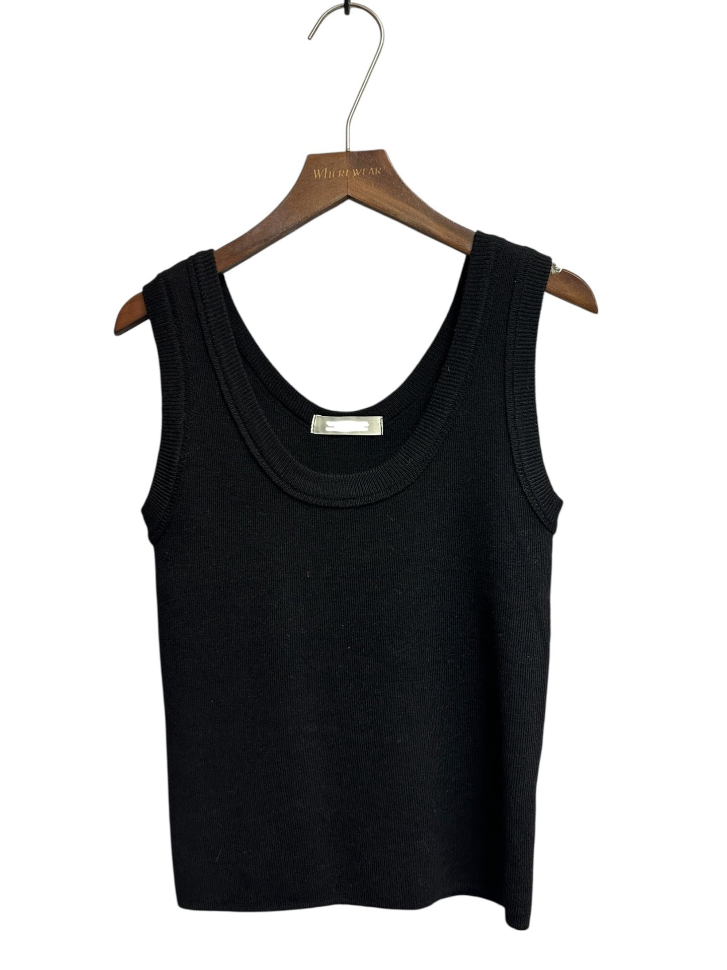 Plain knitted tank top