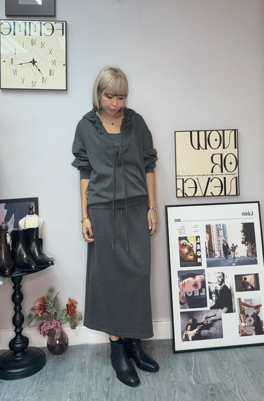 Big collar space cotton  two piece set