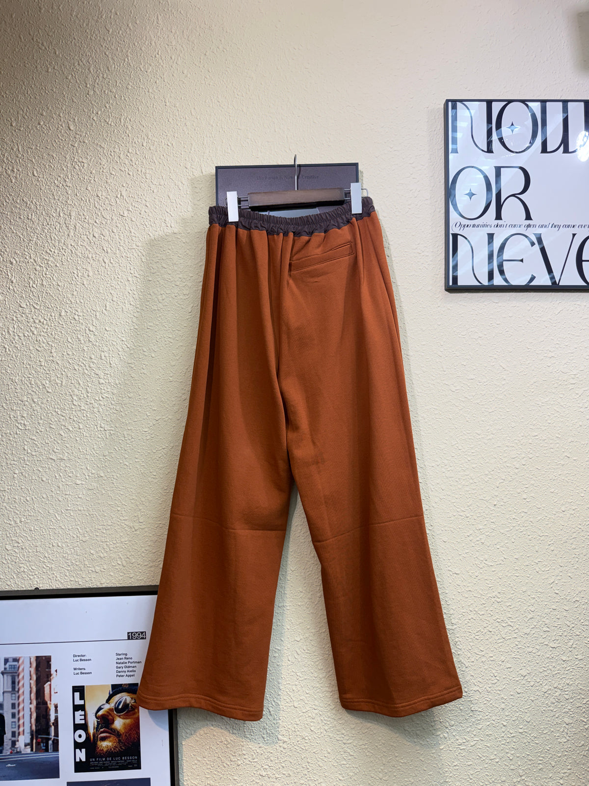 Two tone waist cotton pants #01047