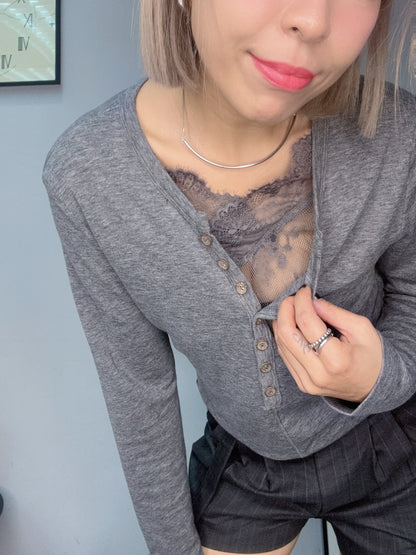 2 in 1 lace top #00255