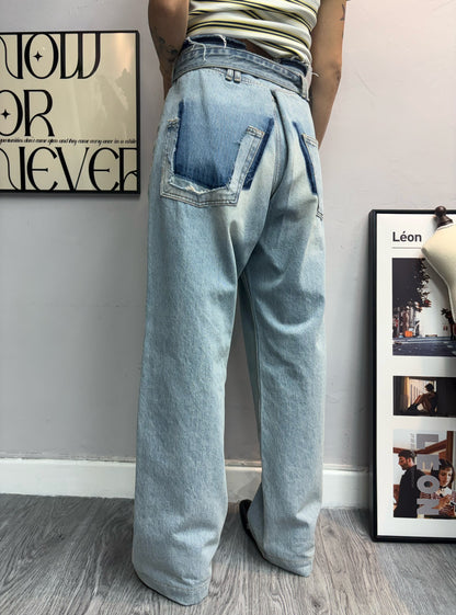 Wide waist jeans #00422