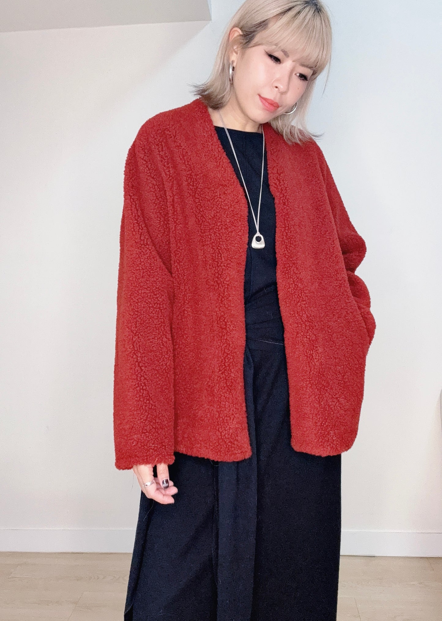 Lamb wool cardigan