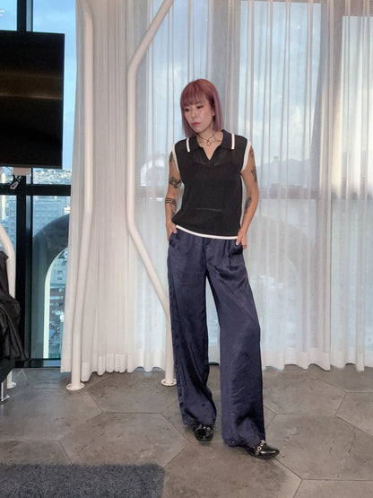 Satin pants #00800