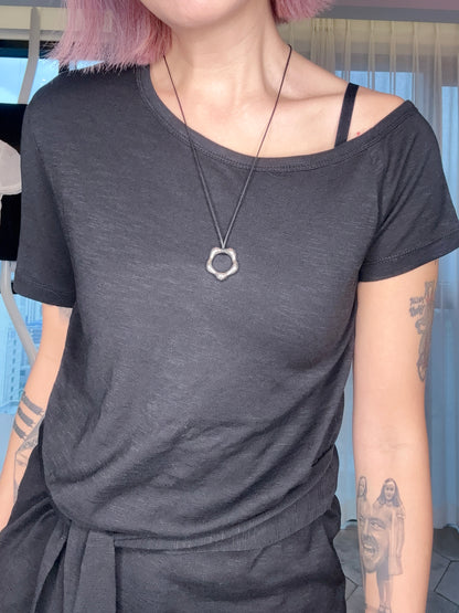 Tie waist tee #00815