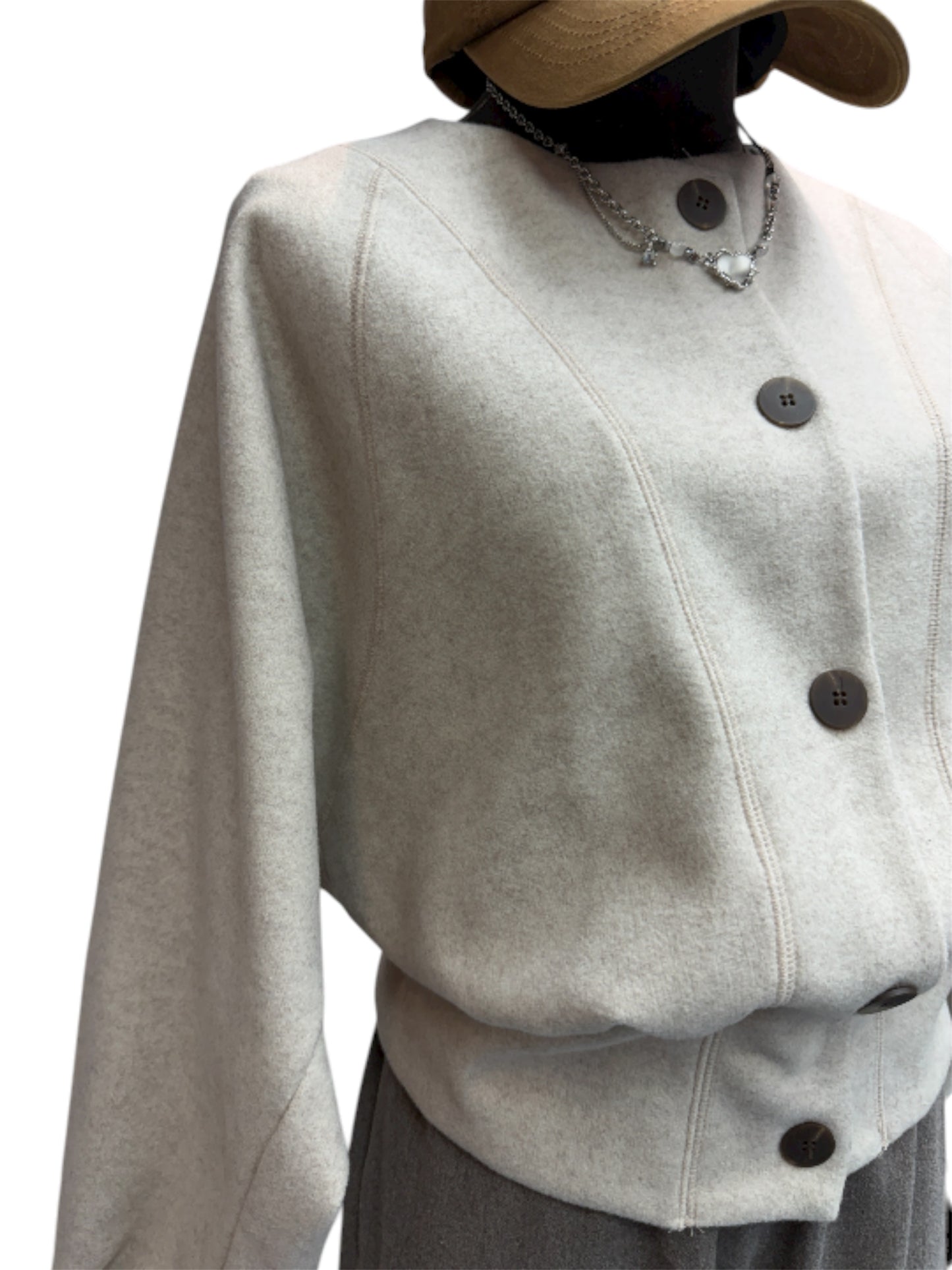 Batwing wool cardigran #00038