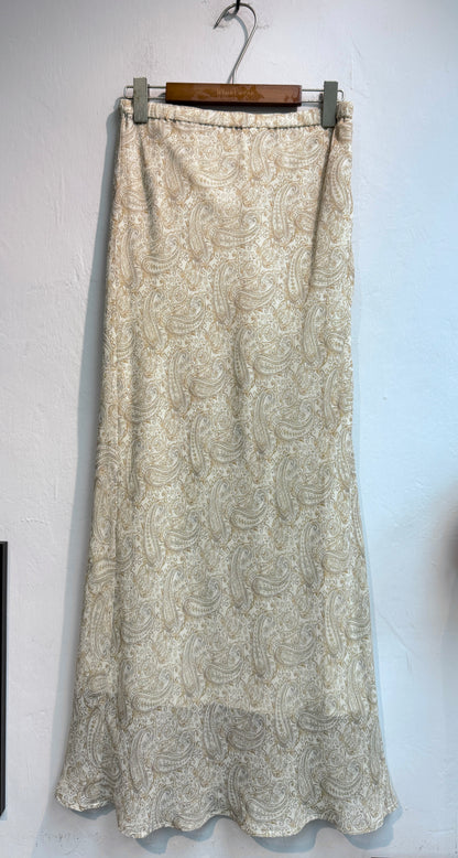 Paisley chiffon skirt #00684