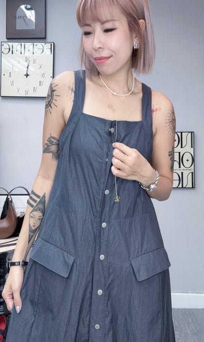 *Special*Back drawstring one piece #00817