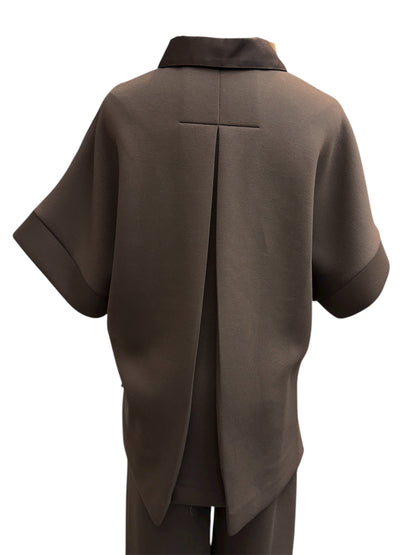 Space cotton polo top #00027