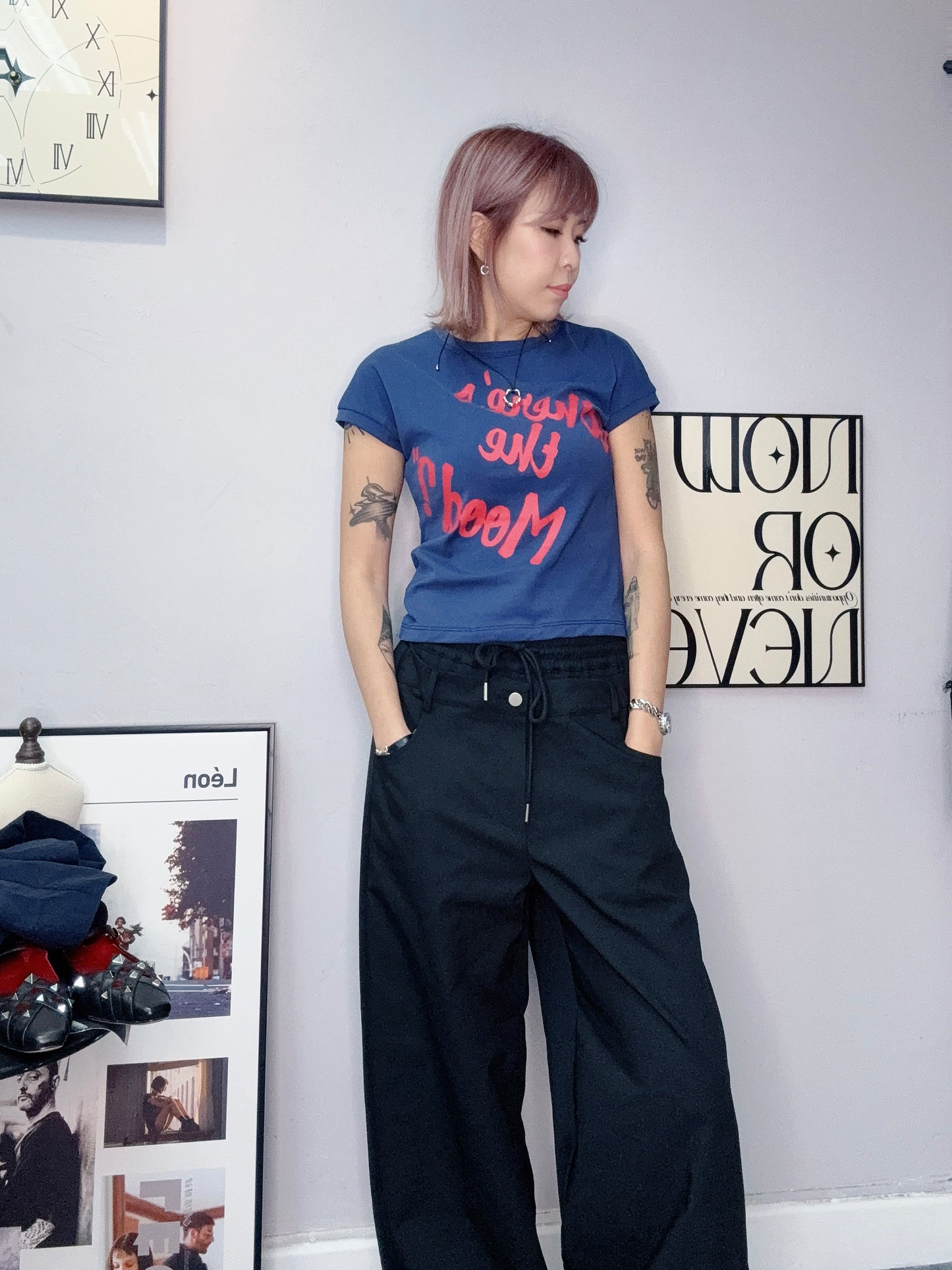 Red words tee #00442