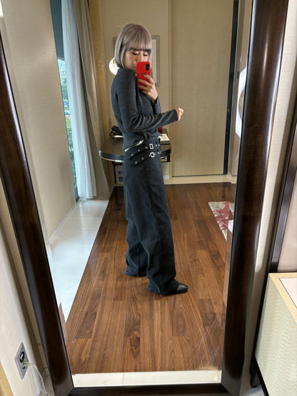 Side zip pocket pants