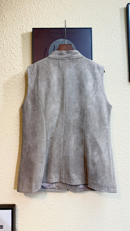 Suede vest outer #00945