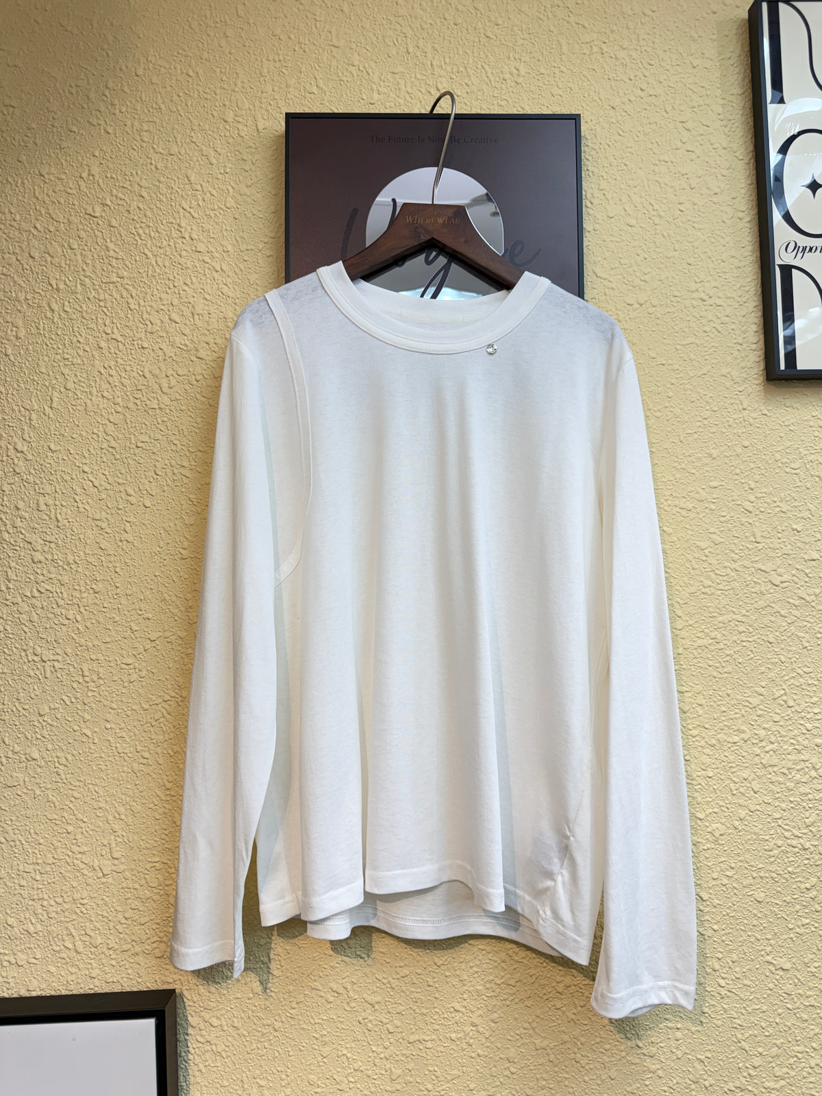 Silver tag long sleeve tee #00893