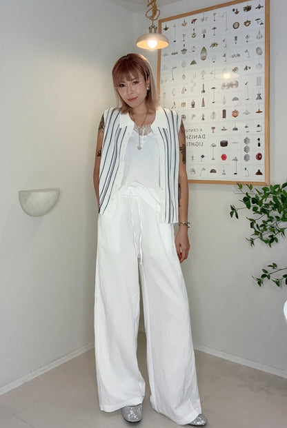Striped polo knit #00690