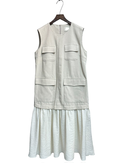 4-pockets vest dress