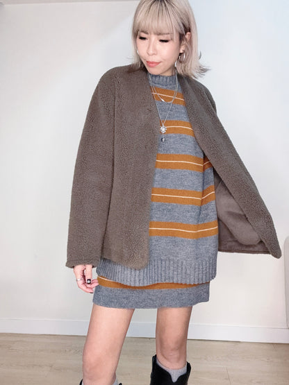 Lamb wool cardigan