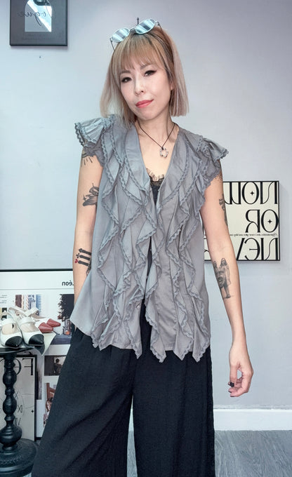 Front ruffles blouse #00771