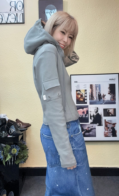 With hat slim cotton outer #00995