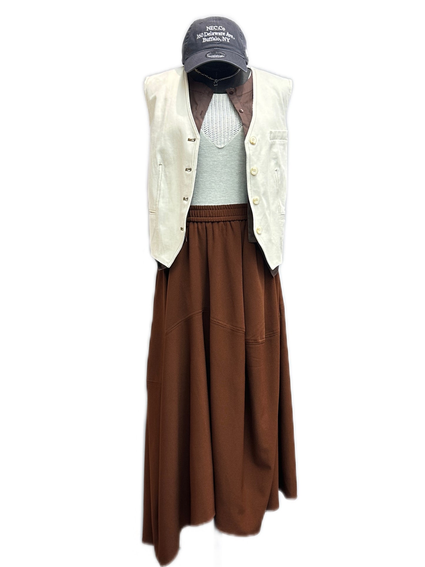 Shirt X denim vest jacket