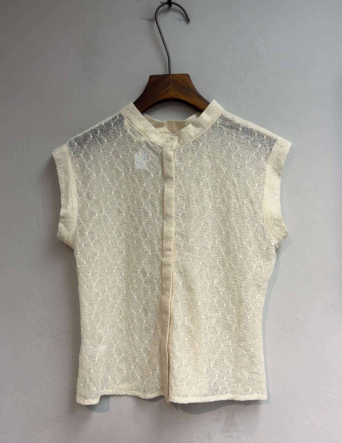 (-30%)Mesh lace blouse
