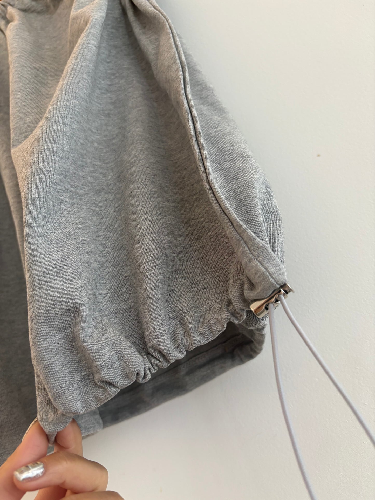 Plain drawcord hem tank #00799