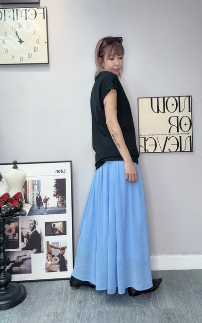 Twist collar long tee #00594