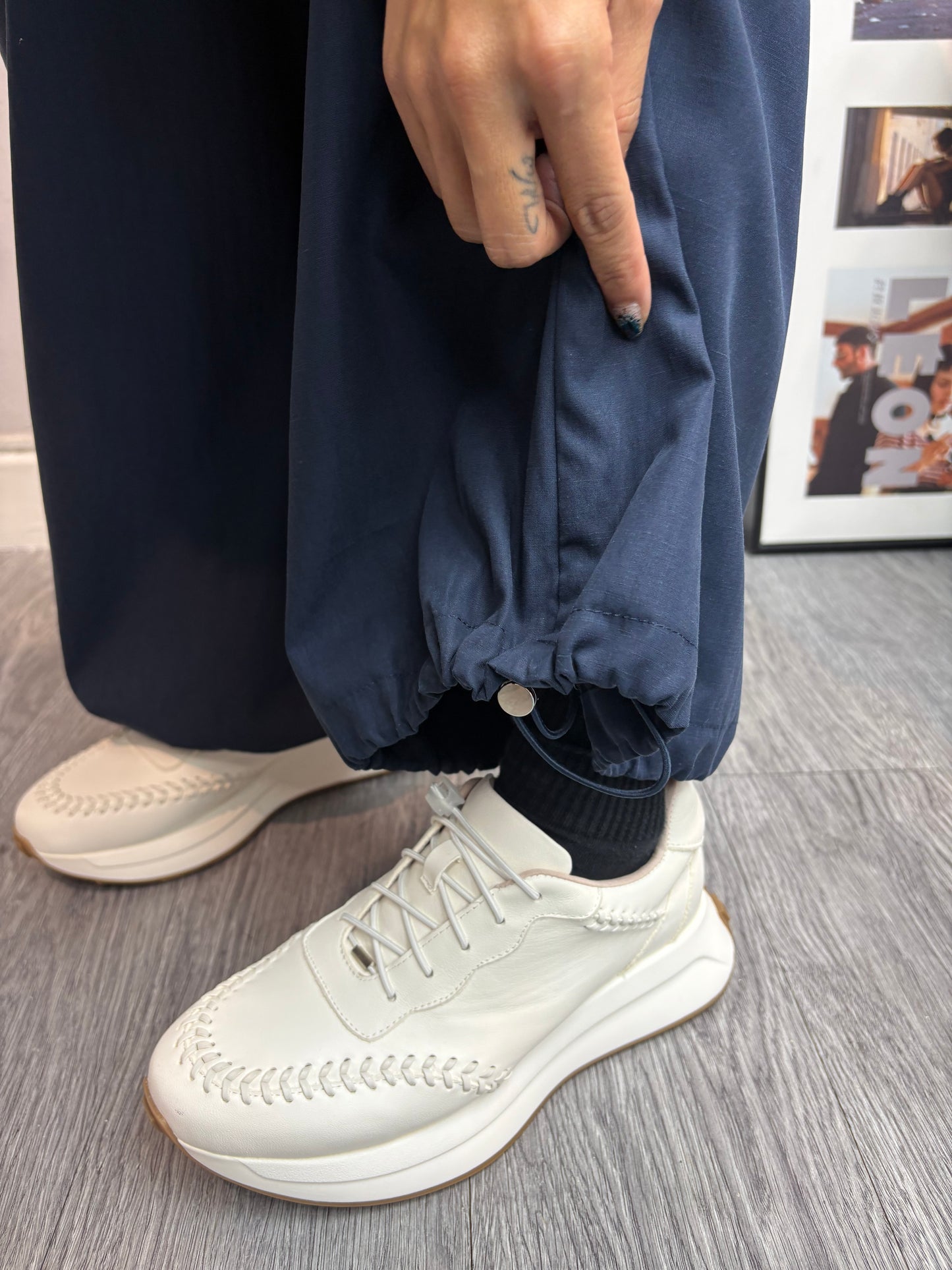 Side pockets cargo pants#00688