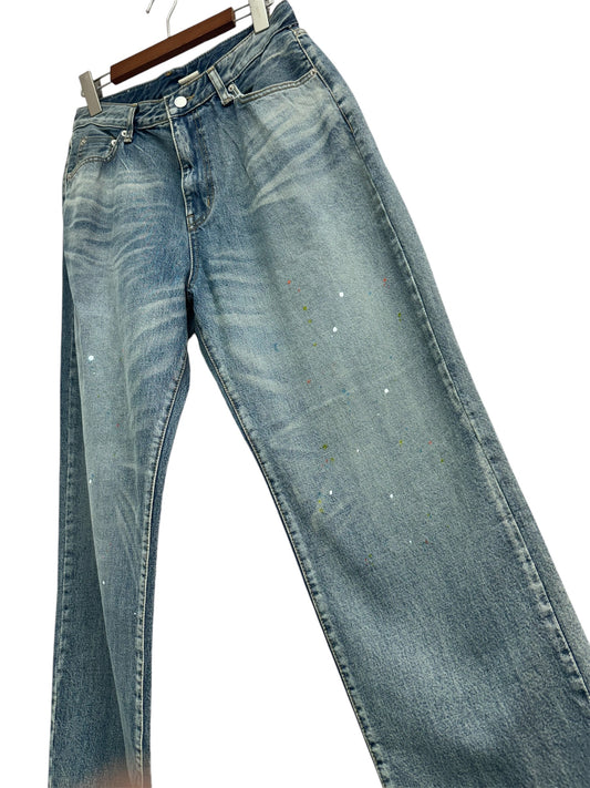 splash-ink washing jeans