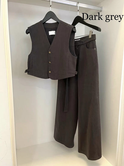 Vest outer (薄磨毛布)