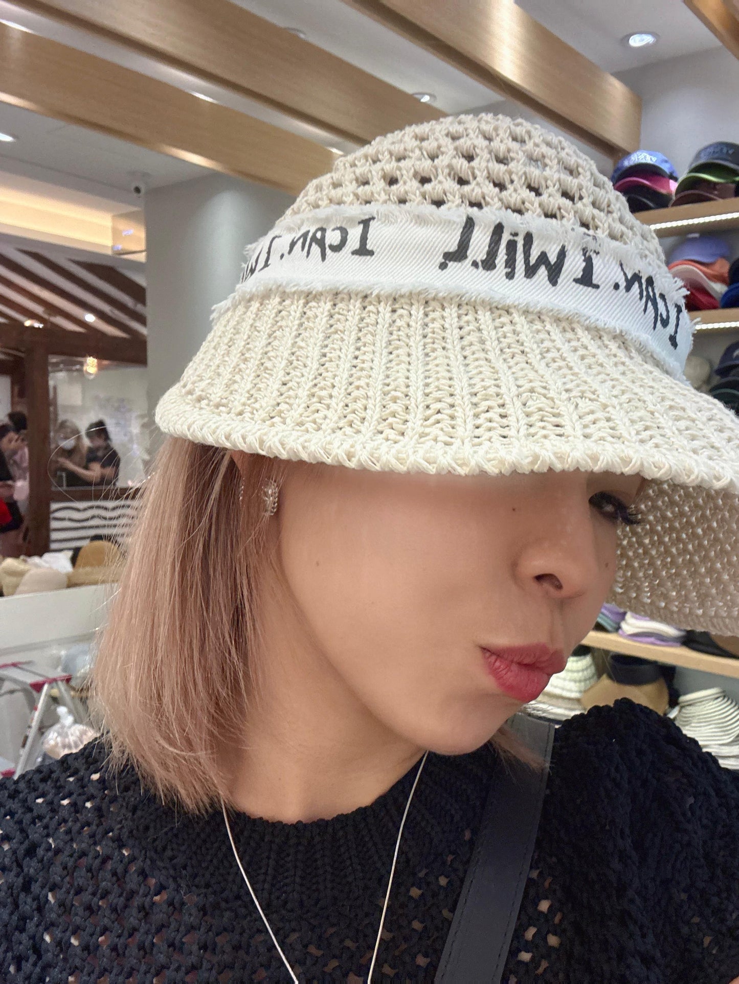 ‘I can .I will’ sun hat